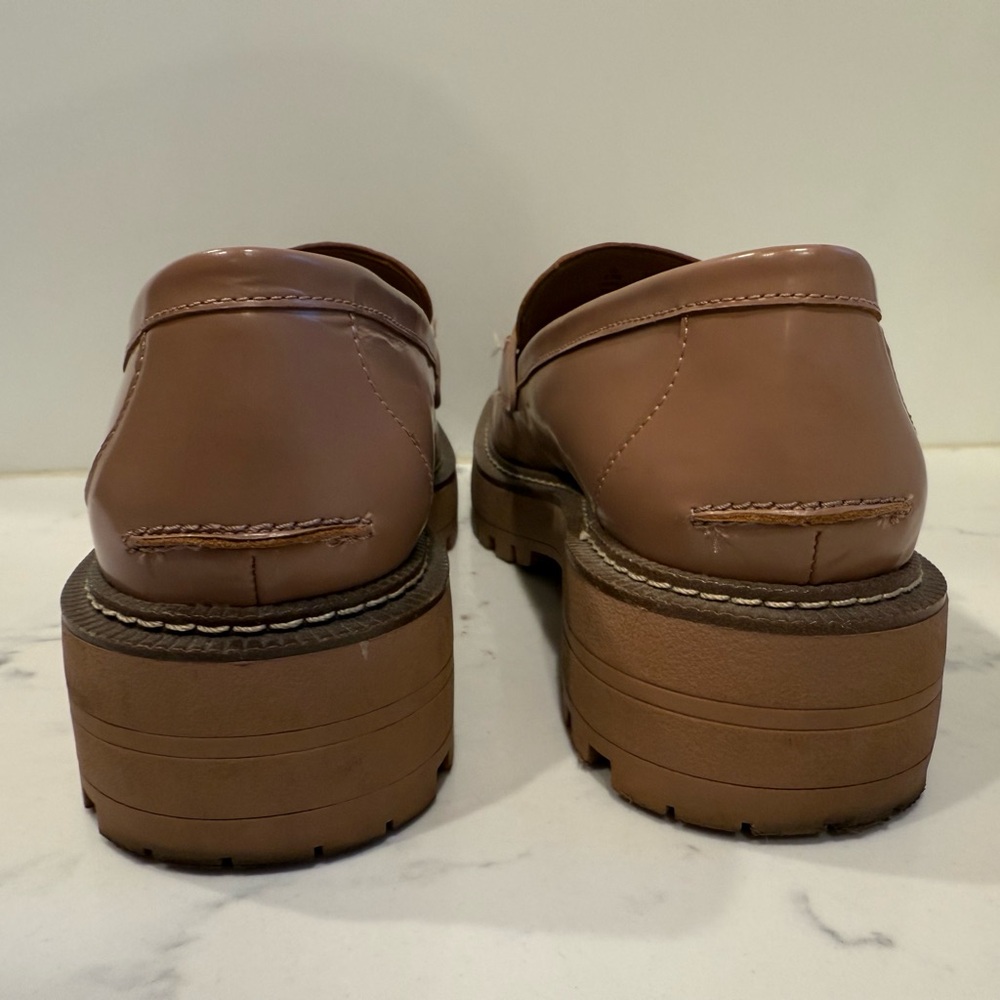 Sam Edelman x Anthropologie Laurs Lug Sole Loafer in Maple Sugar (Nude) US 8.5 - Picture 10 of 16